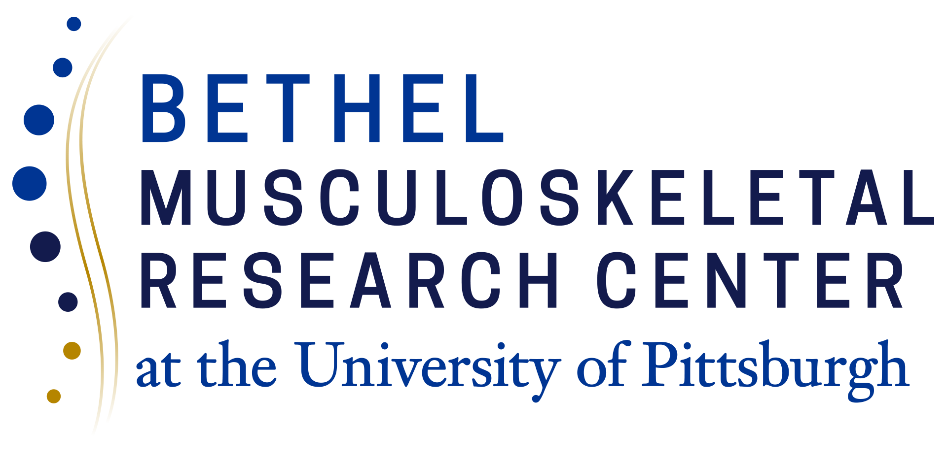 The Orland Bethel Family Musculoskeletal Research Center at the University of Pittsburgh logo.