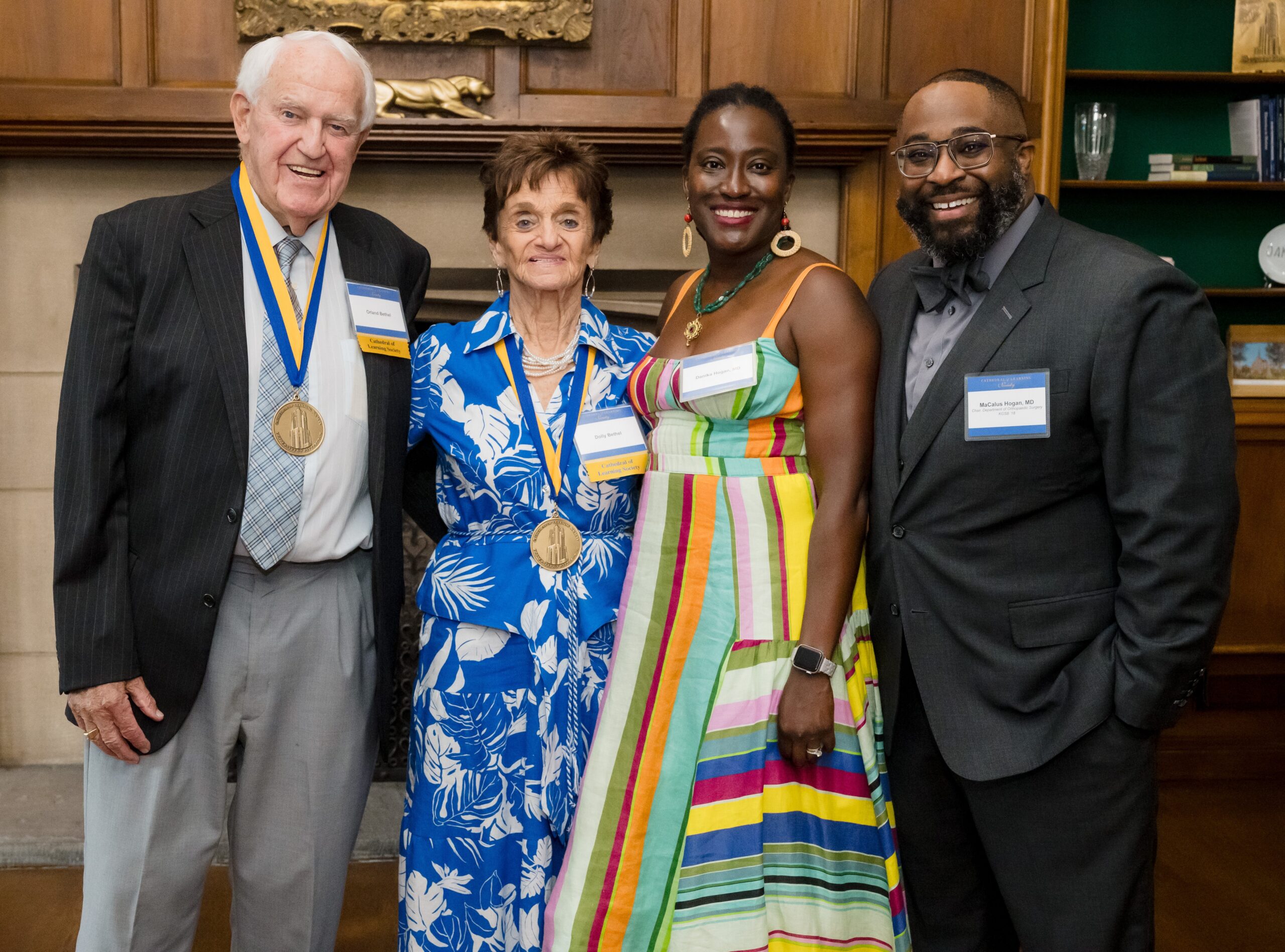 Orland Bethel Family Honored at Pitt Cathedral of Learning Society